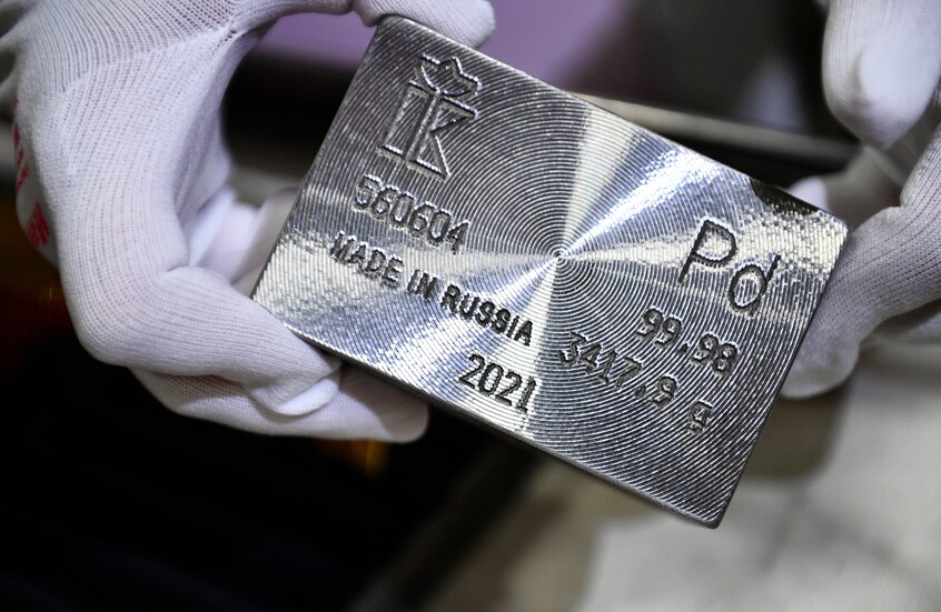 سعر معدن البالاديوم يصعد إلى أعلى مستوى منذ سبتمبر 2023