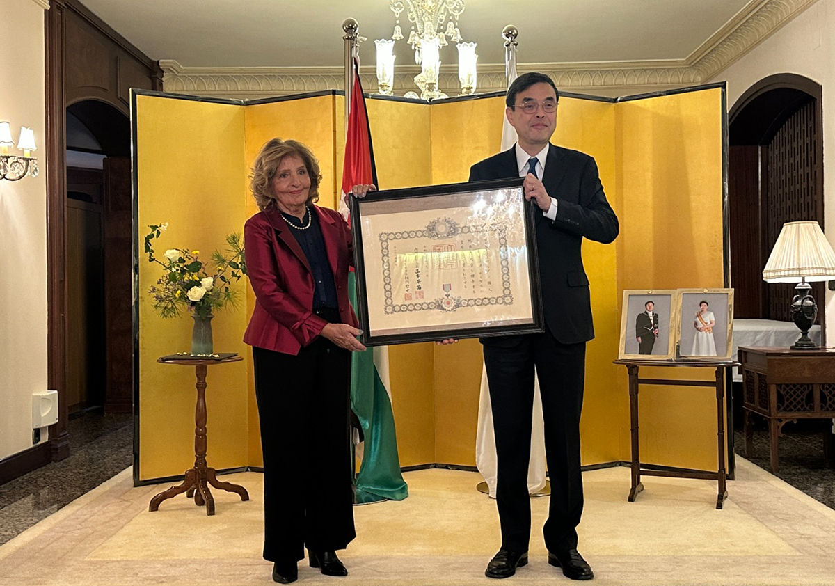 اليابان تكرّم هند الشريف ناصر لإسهاماتها في تعزيز العلاقات الثقافية مع الأردن