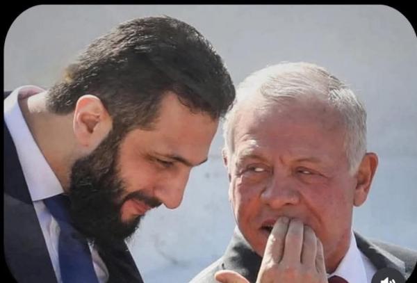 سوريون يحيون الملك عبدالله الثاني