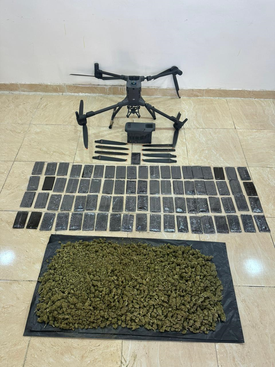 المنطقة العسكرية الجنوبية تحبط محاولة تهريب مواد مخدرة بواسطة طائرة مسيرة